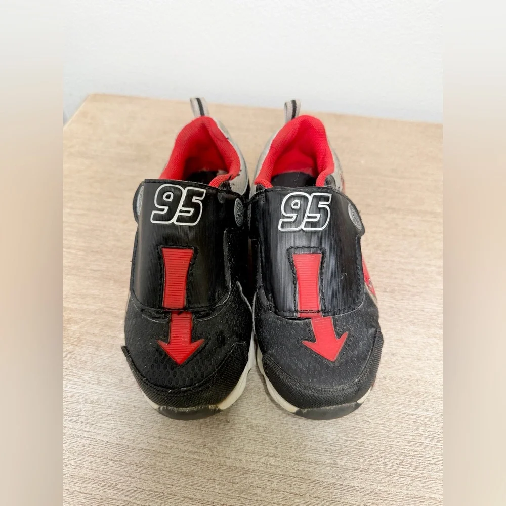 Pixar CARS Red Lightning McQueen Shoes Sneakers Slip On Boy Kid Toddler Size 11